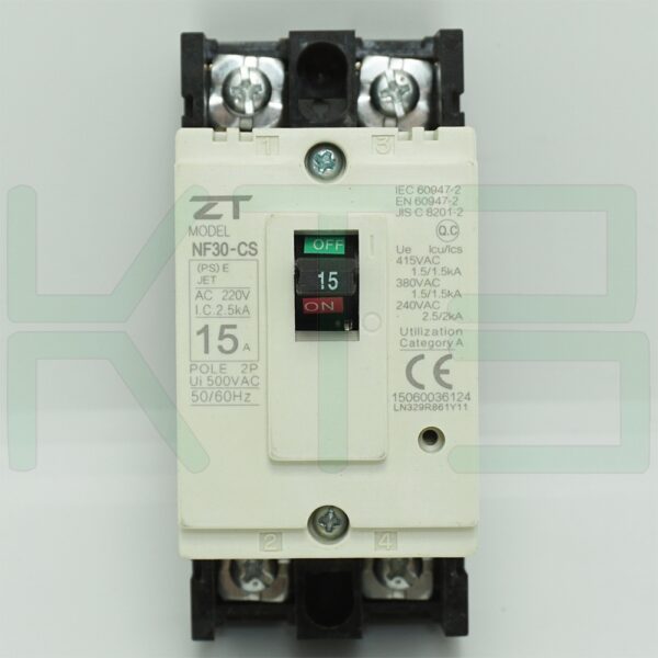 (ZT)-NF30-CS-2P-15A-3 (Copy) เมน เบรกเกอร์ NF-30-CS 2P 15A ZT Electric