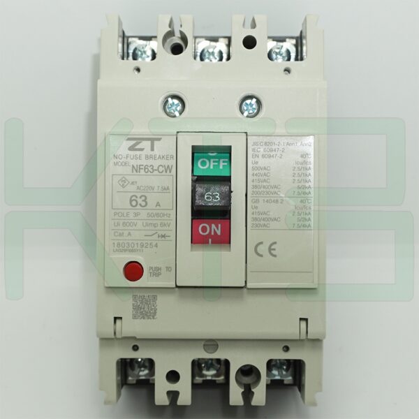 เมน เบรกเกอร์ NF-63-CW 3P 63A ZT Electric
