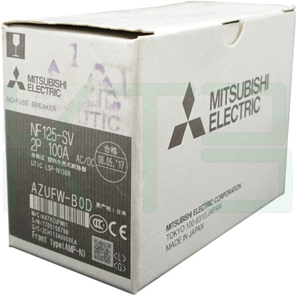 (Mitsubishi)-NF125-SV-2P-100A-7 (Copy) เบรกเกอร์ NF125 SV 2P 100A Mitsubishi