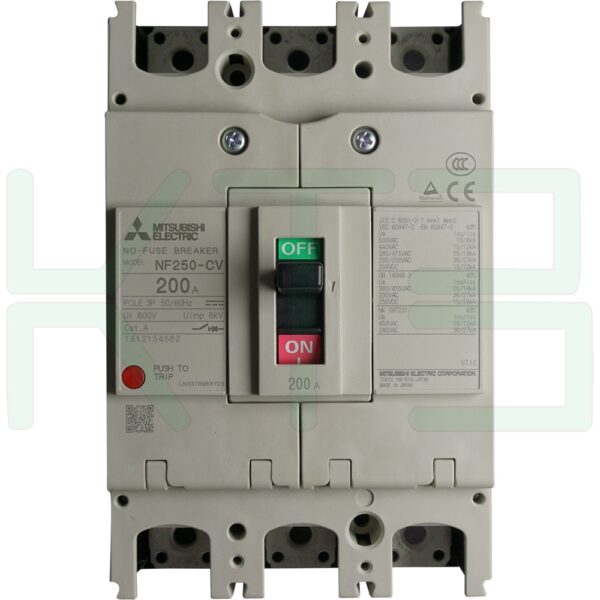 (Mitsubishi)-NF250-CV-3P-200A-5 (Copy) เบรกเกอร์ NF250 CV 3P Mitsubishi