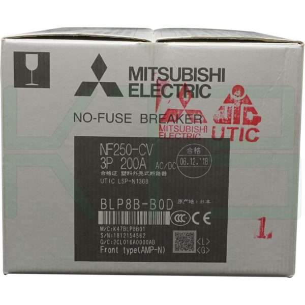 (Mitsubishi)-NF250-CV-3P-200A-7 (Copy) เบรกเกอร์ NF250 CV 3P Mitsubishi